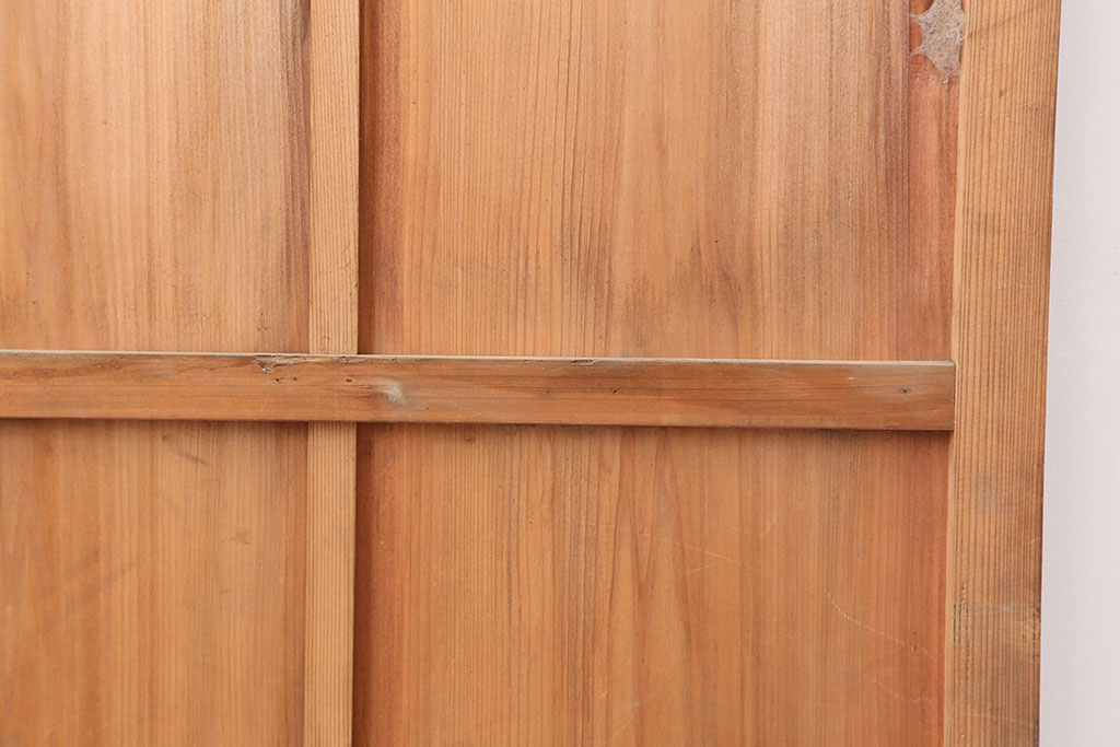 アンティーク建具　木味を楽しめる板戸2枚セット(引き戸、建具)(R-036799)