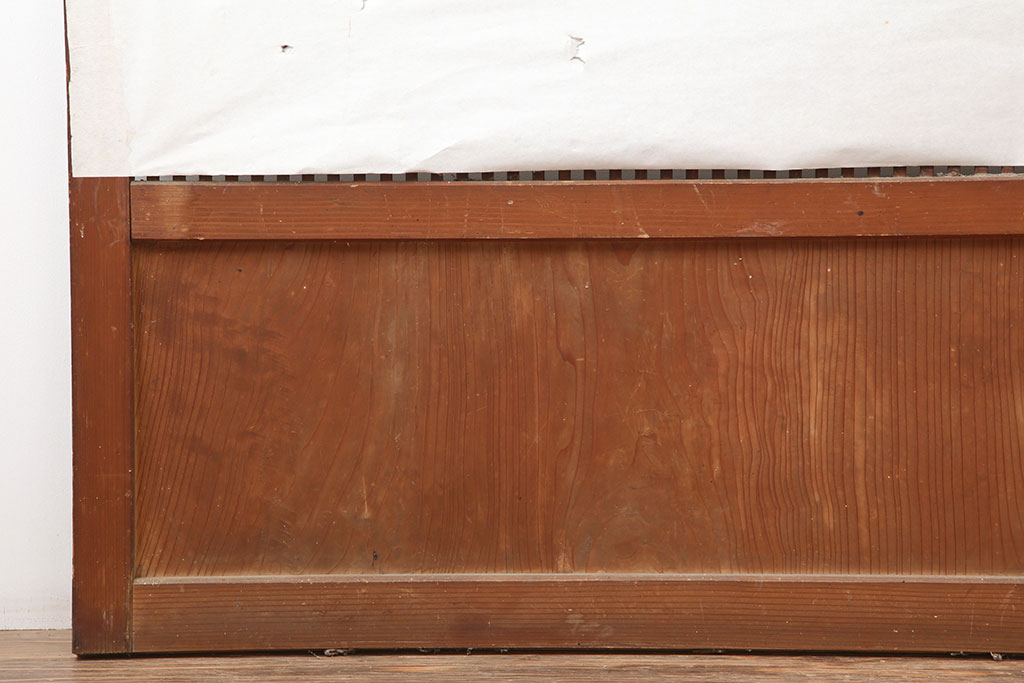 アンティーク建具　昭和初期　上品な和の空間づくりにおすすめな格子戸2枚セット(建具、引き戸)(R-036804)