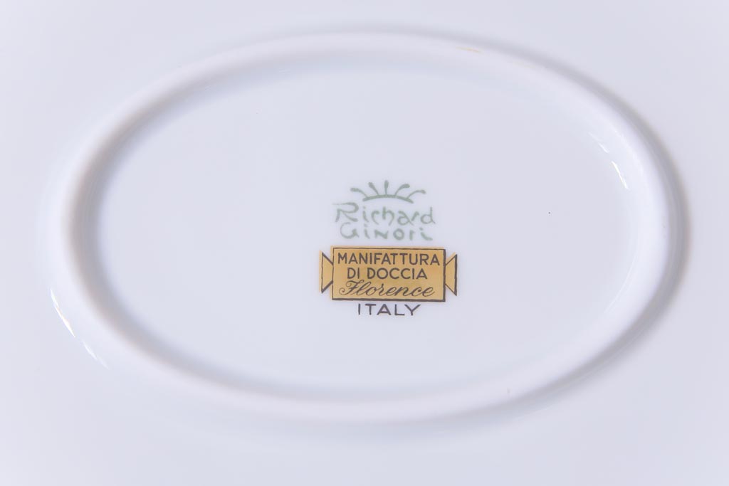 イタリア　Richard Ginori(リチャードジノリ)　インペロ・ダイヤモンド　オーバルプレート(大皿、洋食器)(R-036829)