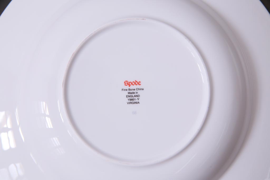 英国イギリス　Spode(スポード)　Virginia(バージニア)　ディナープレート、スーププレートなど6枚セット(皿、洋食器)(R-036832)