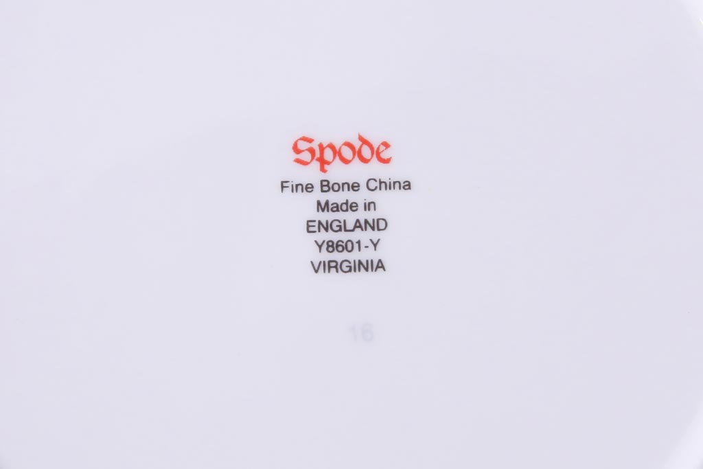 英国イギリス　Spode(スポード)　Virginia(バージニア)　ディナープレート、スーププレートなど6枚セット(皿、洋食器)(R-036832)