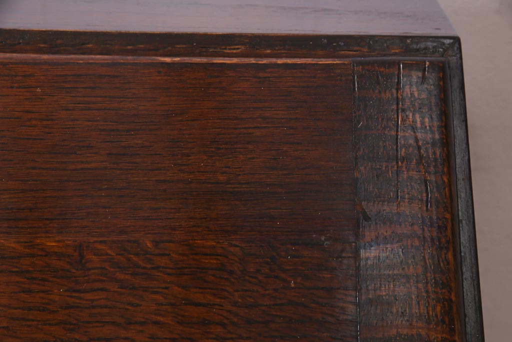アンティーク家具　イギリスアンティーク　オーク材製のクラシカルなライティングビューロー(簿記机、在宅ワーク、在宅用デスク)(R-036867)