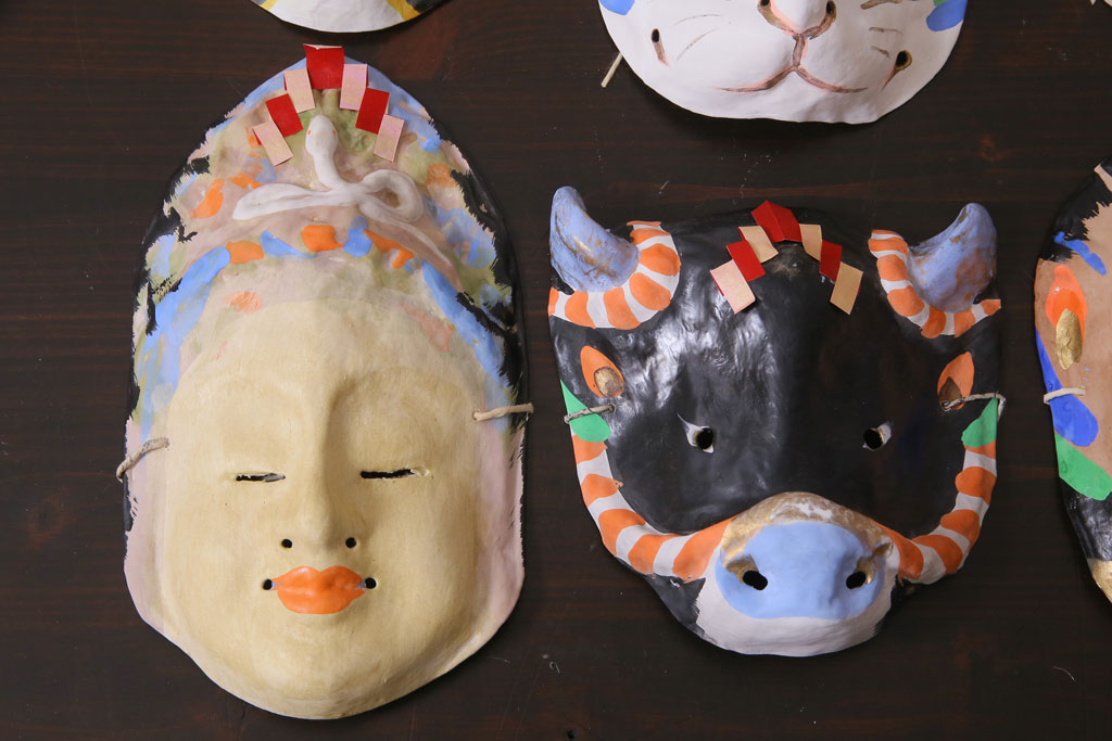 藤原孚石 作 辰年 重大 嵯峨面