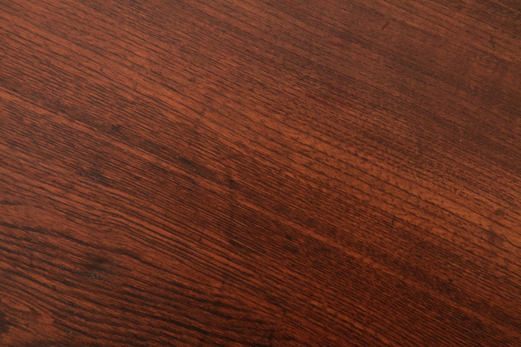 昭和レトロ家具　栓材　懐かしさ漂う角ちゃぶ台(ローテーブル)(R-036969)