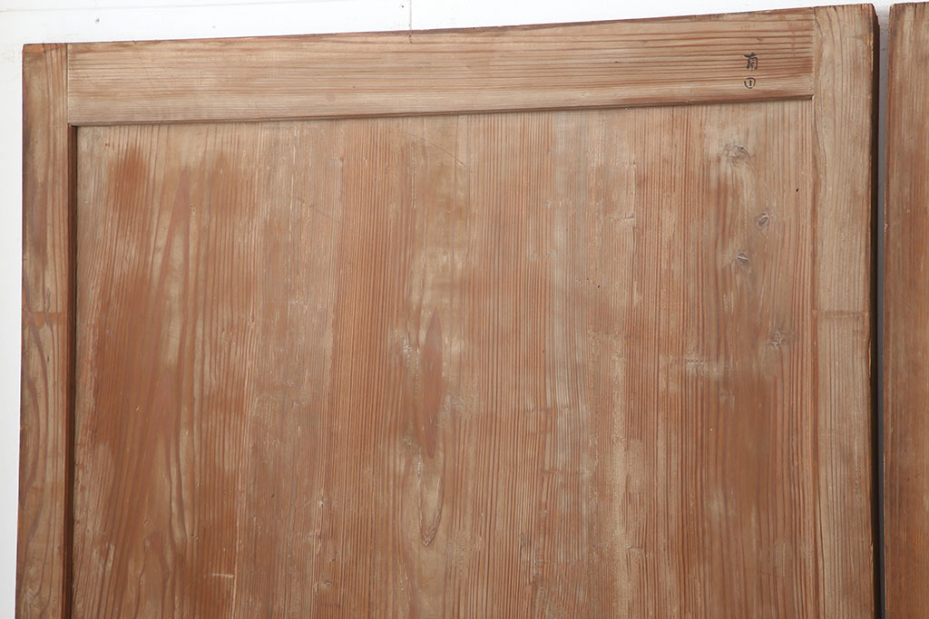 アンティーク建具 木味を楽しめる帯戸4枚セット板戸、引き戸R