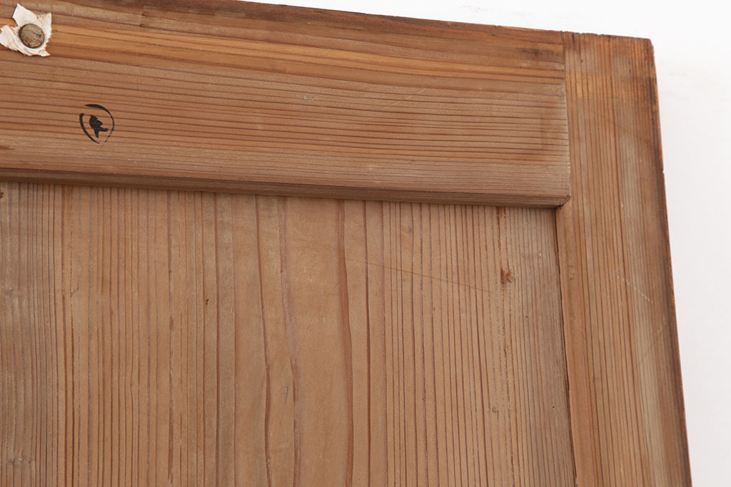 アンティーク建具　木味を楽しめる帯戸4枚セット(板戸、引き戸)(R-037008)