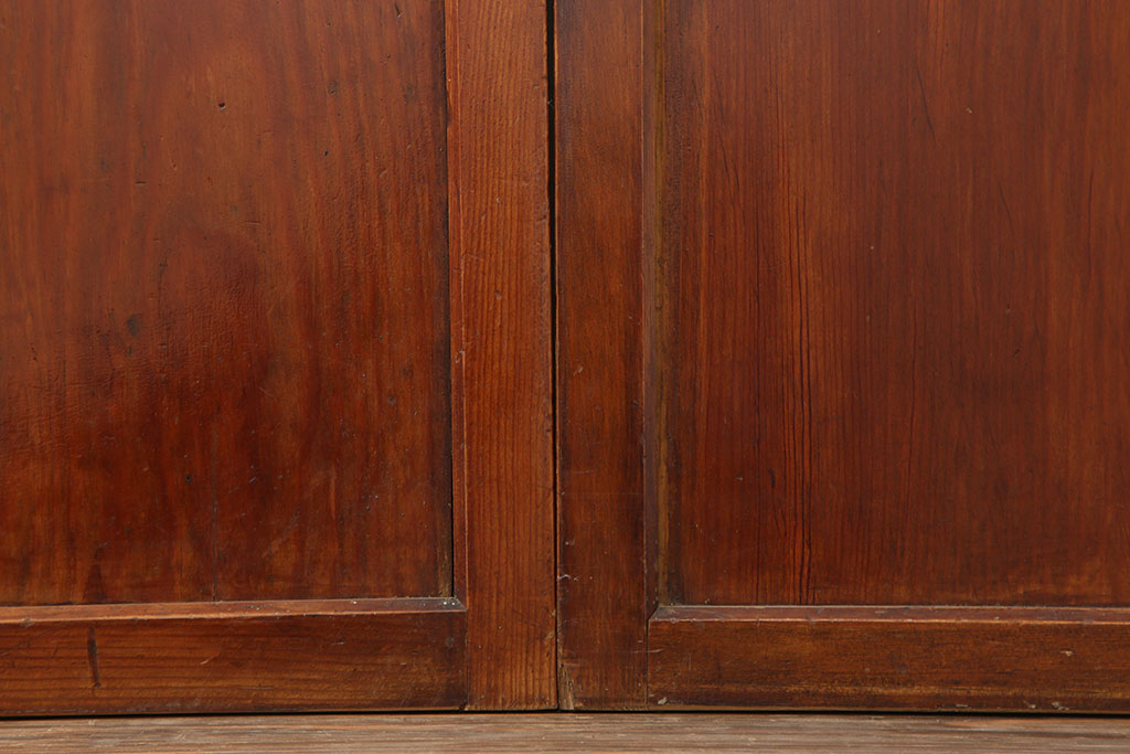 アンティーク建具　上手物　和の風情あふれる格子帯戸4枚セット(板戸、引き戸)(R-037027)