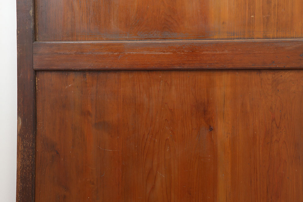 アンティーク建具　大正期　木の味わい深さが魅力の帯戸4枚セット(板戸、引き戸、建具)(R-037058)