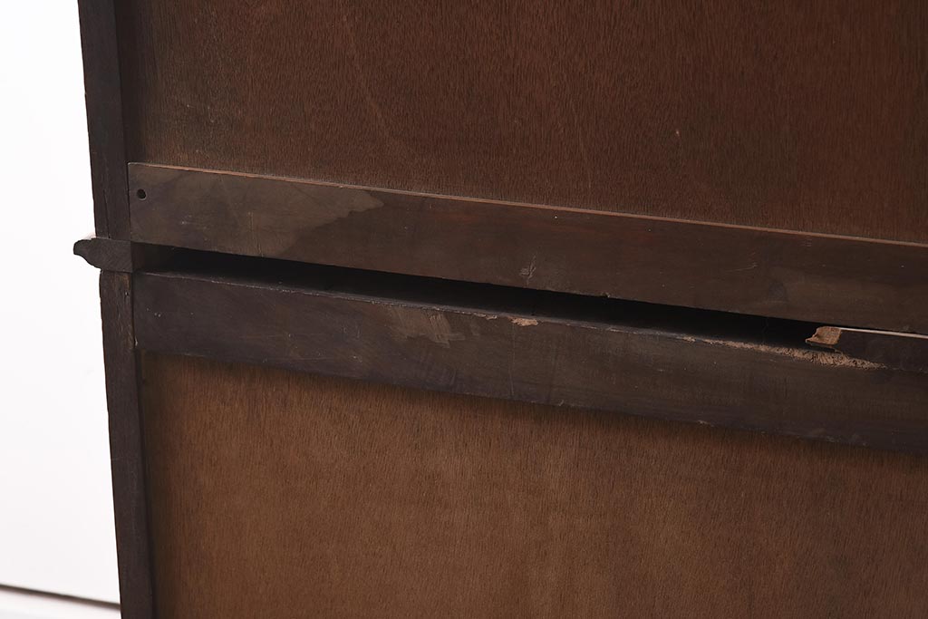 アンティーク家具　上手物!　楠(クスノキ)材　大正ロマンな衣装盆付き和タンス(衣装箪笥、チェスト)(R-037287)