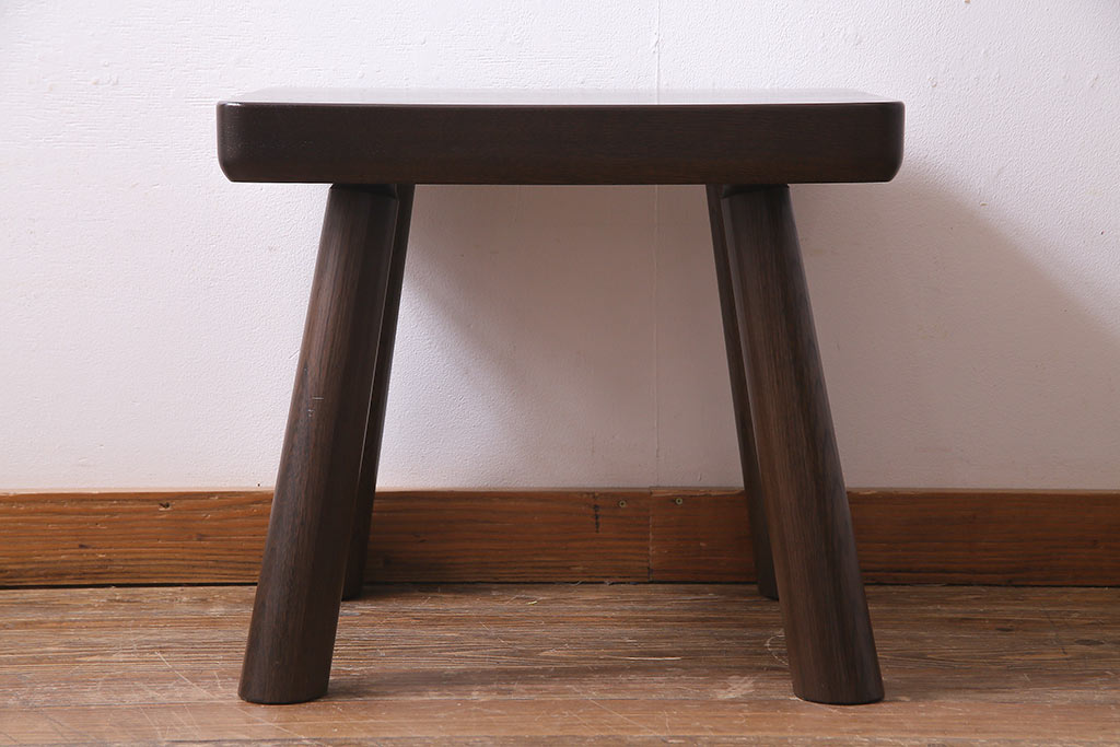 中古　日本製　オーク材　カントリースタイルにぴったりなつくりの良いローテーブル(センターテーブル)(R-037297)