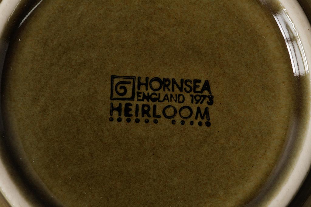 ヴィンテージ雑貨　イギリスビンテージ　HORNSEA(ホーンジー)　HEIRLOOM(エアルーム)　カップ&ソーサー2客セット(R-037326)