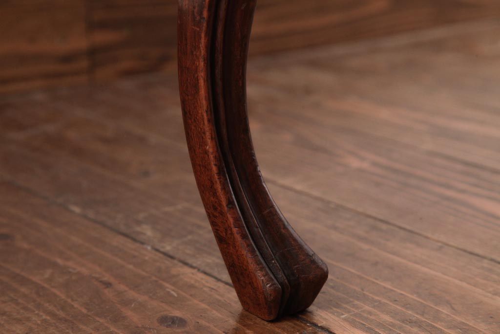 アンティーク家具　イギリスアンティーク　マホガニー材　優雅なバルーンバックチェア(ダイニングチェア、椅子)(R-037361)