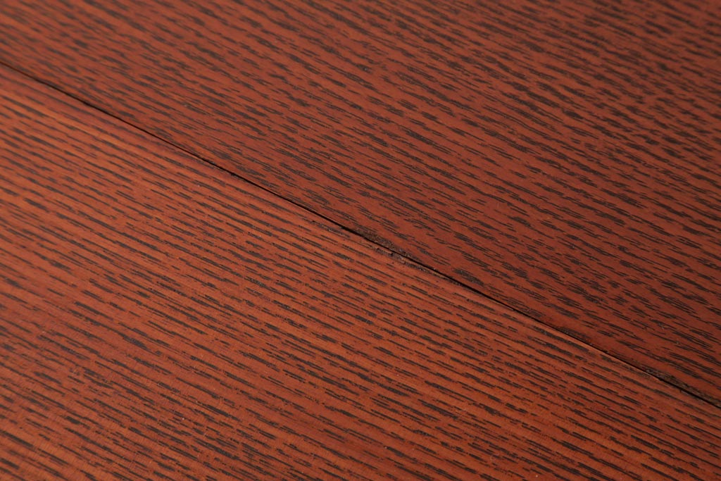 レトロ家具　エンジュ材　漆塗り　折り畳み式の珍しい座卓(ローテーブル)(R-037405)
