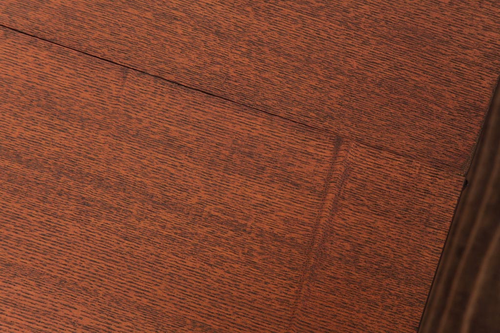 レトロ家具　エンジュ材　漆塗り　折り畳み式の珍しい座卓(ローテーブル)(R-037406)
