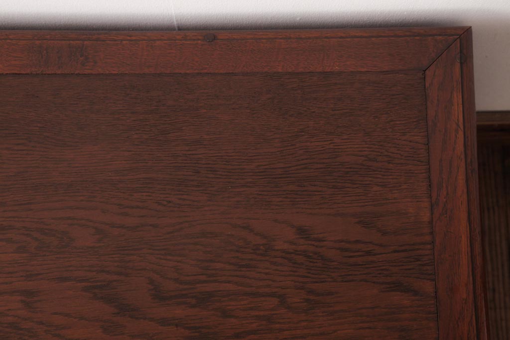 和製アンティーク　栓材　植物モチーフの透かしが目を引く素朴な文机(ローテーブル、座卓)(R-037423)