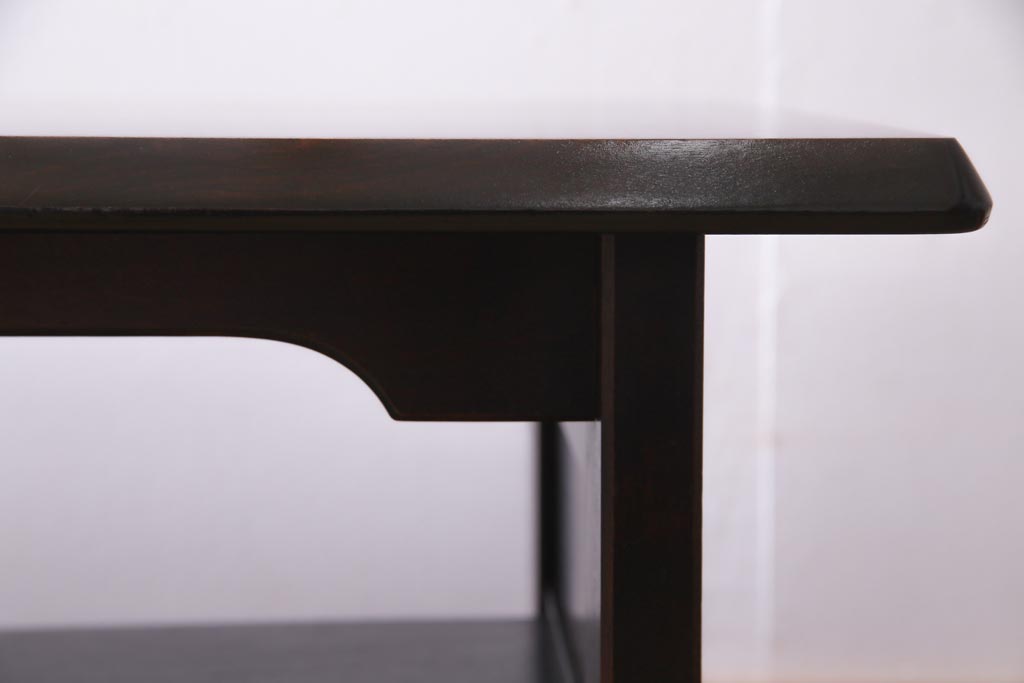 中古　北海道民芸家具　高級感漂う和モダンなセンターテーブル(リビングテーブル)(R-037459)