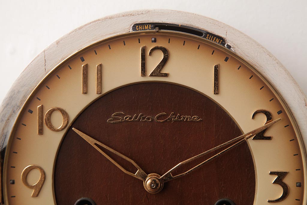 SEIKO(セイコー) Seiko Chime ゼンマイ式 テンプ式 シャビー SEIKO(セイコー) Seiko Chime ゼンマイ式 テンプ式 シャビー