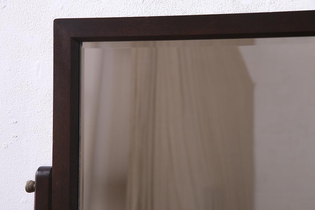 中古　松本民芸家具　#309型一面鏡　シックなデザインのドレッサー(鏡台)(定価約32万円)(R-037505)