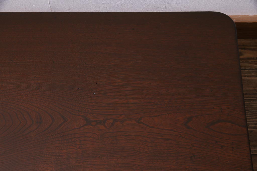 アンティーク家具　和製アンティーク　栓材　味わい深いレトロなちゃぶ台(ローテーブル、花台、飾り台)(R-037519)