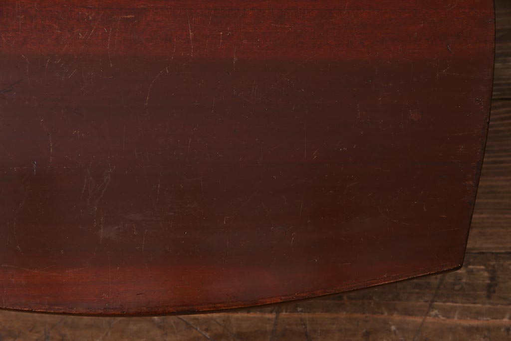 アンティーク家具　和製アンティーク　昭和レトロな雰囲気漂うちゃぶ台(飾り台、ローテーブル)(R-037520)