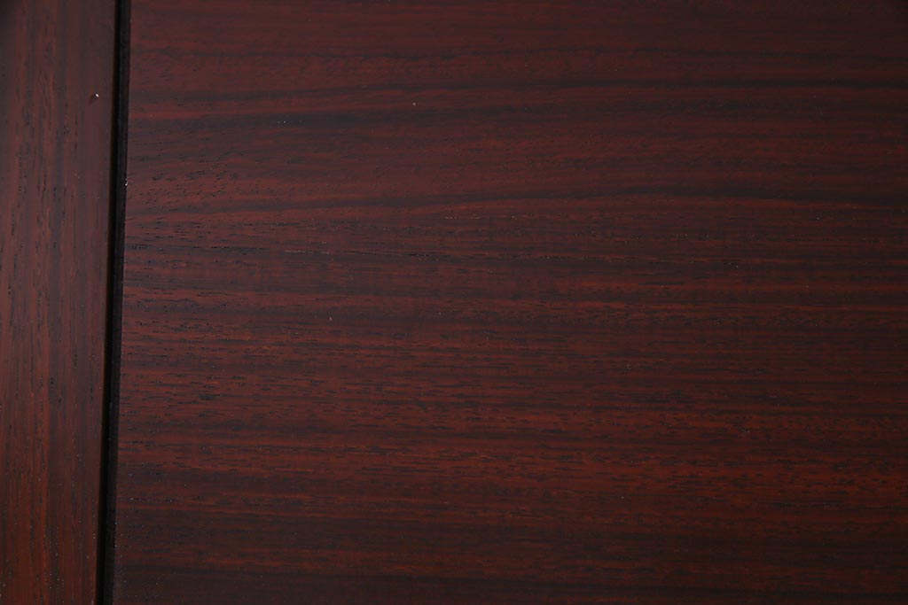 中古　大阪唐木指物　紫檀(シタン)材　赤みがかった色が美しい座卓(ローテーブル)(R-037552)