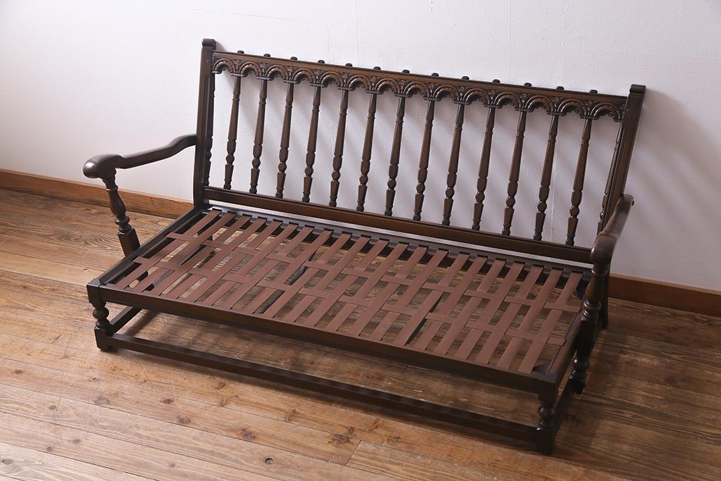 中古　イギリス　英国　ERCOL(アーコール)　York Minster　3人掛けソファ(トリプルソファ、三人掛け)(R-037554)