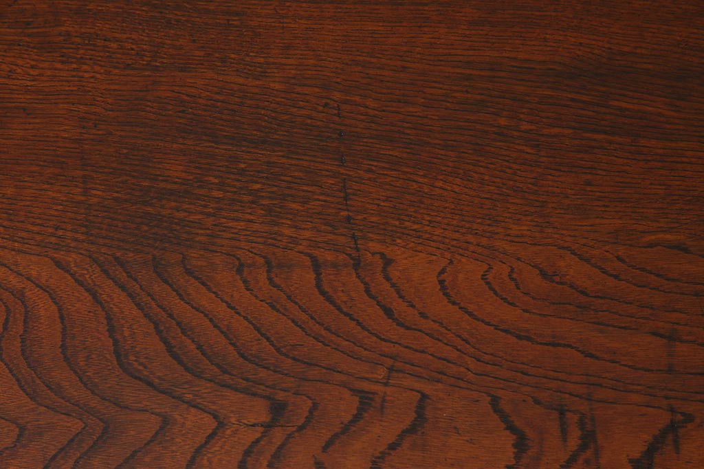 レトロ家具　折りたたみ　味のある昭和レトロな角ちゃぶ台(ローテーブル)(R-037561)
