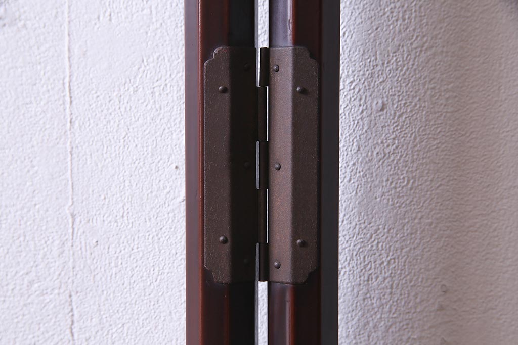 アンティーク雑貨　昭和中期　漆塗り　和モダンなインテリアにぴったりな衣桁(R-037599)