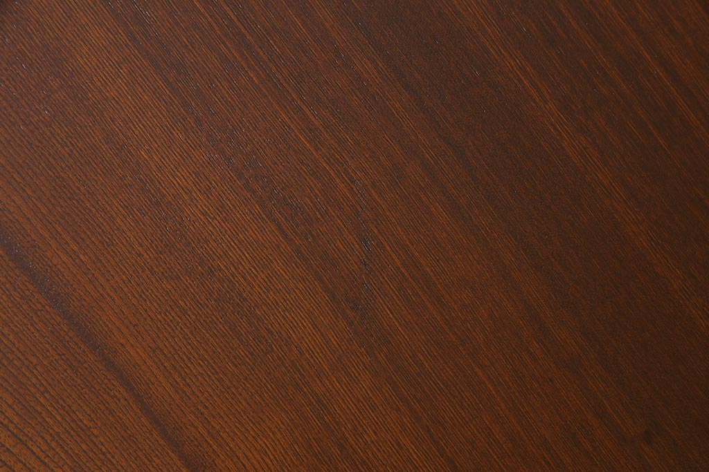アンティーク家具　昭和レトロ　栓材　懐かしい雰囲気の丸ちゃぶ台(ローテーブル、座卓)(R-037649)