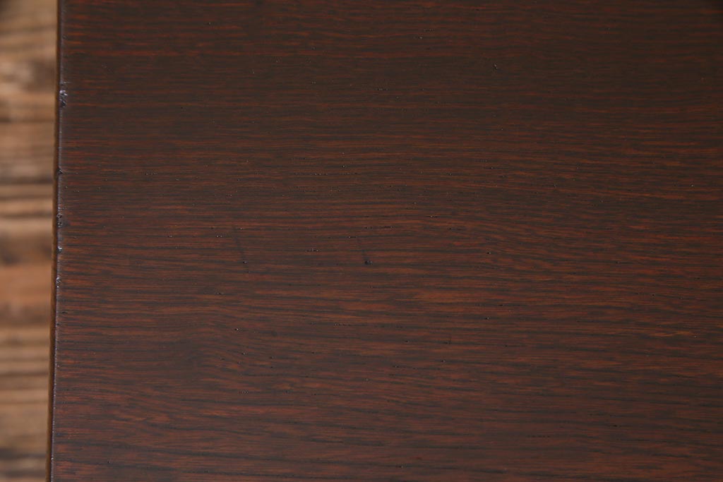 アンティーク家具　和製アンティーク　昭和初期　栓材　素朴なぬくもりが魅力のレトロな角ちゃぶ台(座卓、ローテーブル、花台)(R-037689)