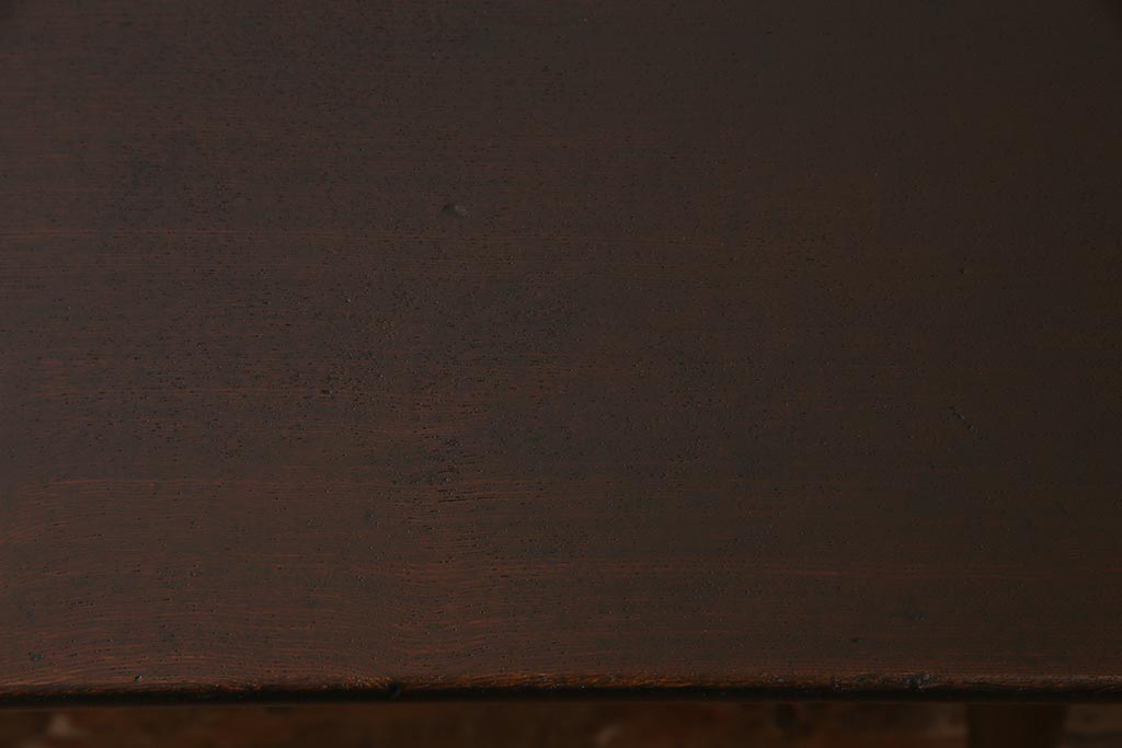 レトロ家具　ちゃぶ台リメイク　栓材　味のあるシンプルなセンターテーブル(ローテーブル)(R-037694)