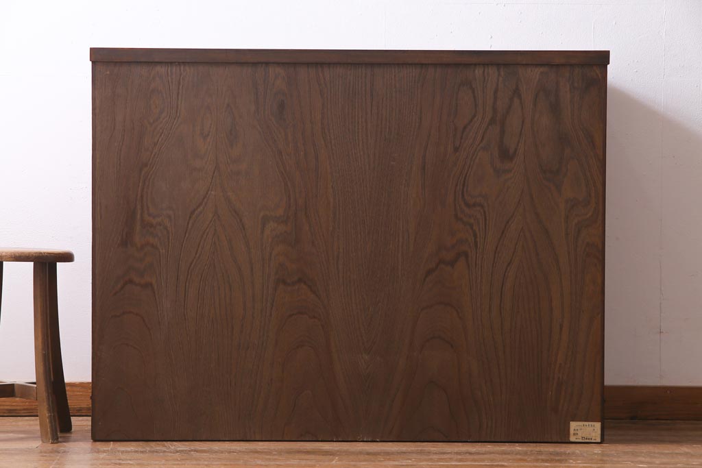 中古　岩谷堂箪笥　棚板リメイク　衣装盆付き　2WAYタンス(キャビネット、サイドボード、チェスト、収納棚)(R-037707)