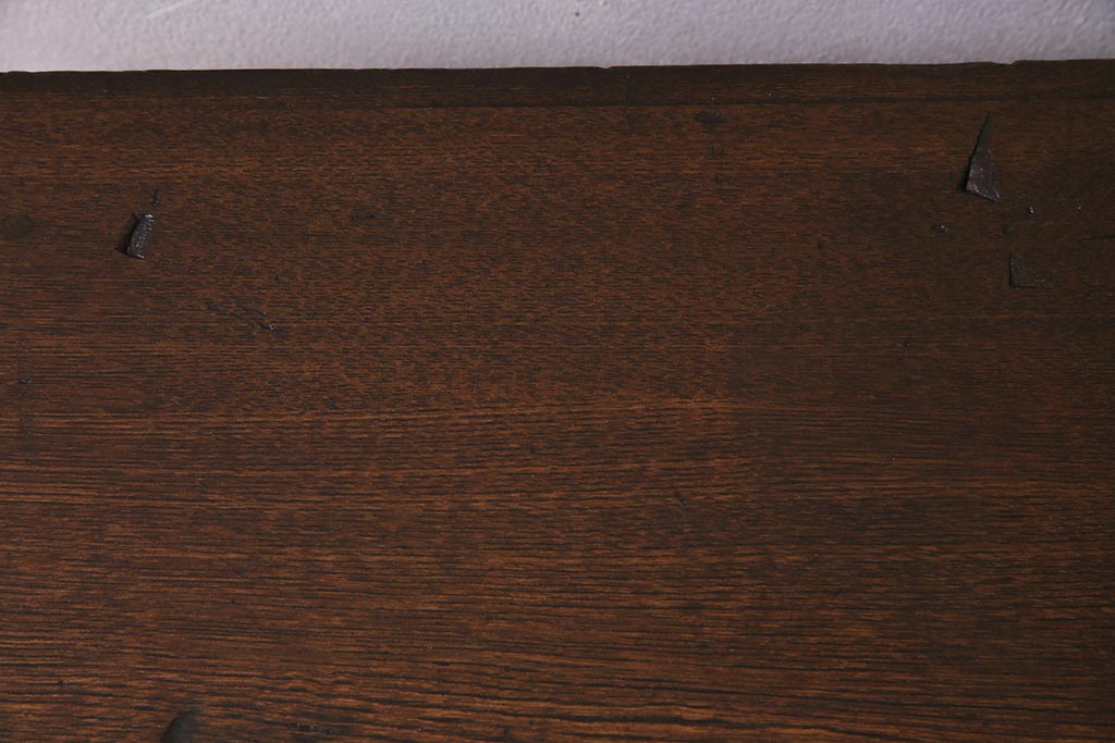 アンティーク家具　和製アンティーク　大正昭和初期　栓材　大正ロマンの空気を醸すシックな文机(ローテーブル、センターテーブル)(R-037735)