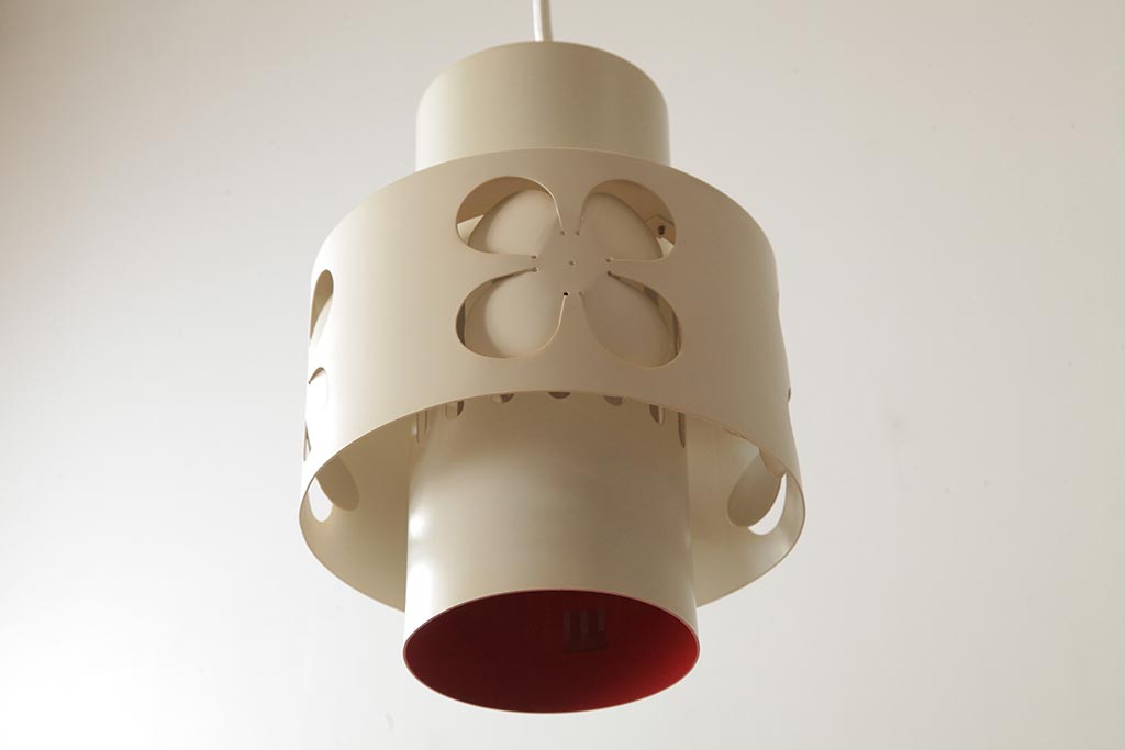 ビンテージ照明　松下電工　レトロモダンなシェードが目をひくペンダントライト(天井照明、吊り下げ照明)(R-037763)