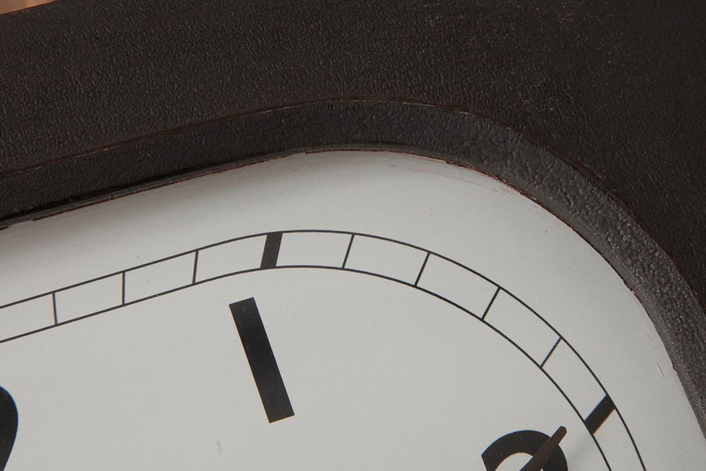 レトロ雑貨　ANSONIA(アンソニア)　テンプ式　シンプルモダンな柱時計(掛け時計、古時計)(R-037778)