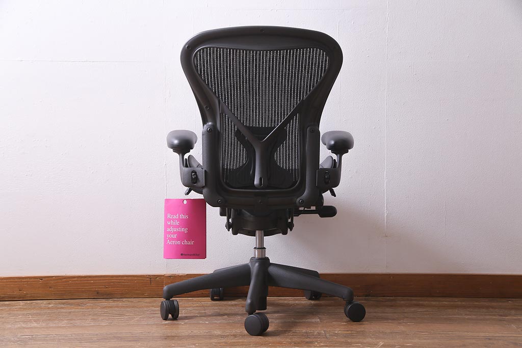 中古　Hermanmiller(ハーマンミラー社)　アーロンチェア(オフィスチェア、椅子、イス)(定価約19万円)(R-037782)