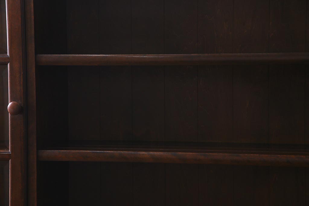 中古　松本民芸家具　特注品!F型食器棚　和洋折衷スタイルにおすすめの食器棚(カップボード、キャビネット、収納棚)(R-037817)