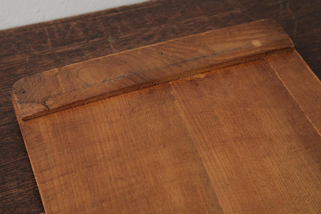 アンティーク雑貨　和製アンティーク　昭和初期　古い質感が味のある木製バインダー(R-037862)