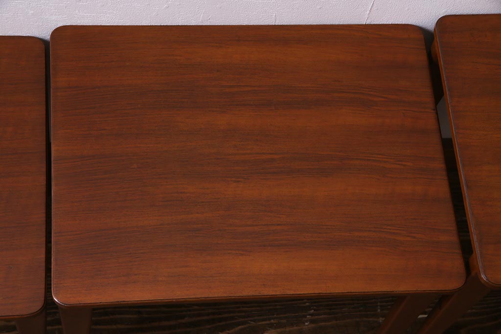 UK GORDON RUSSELL OAK WOOD VINTAGE NEST TABLE / イギリス