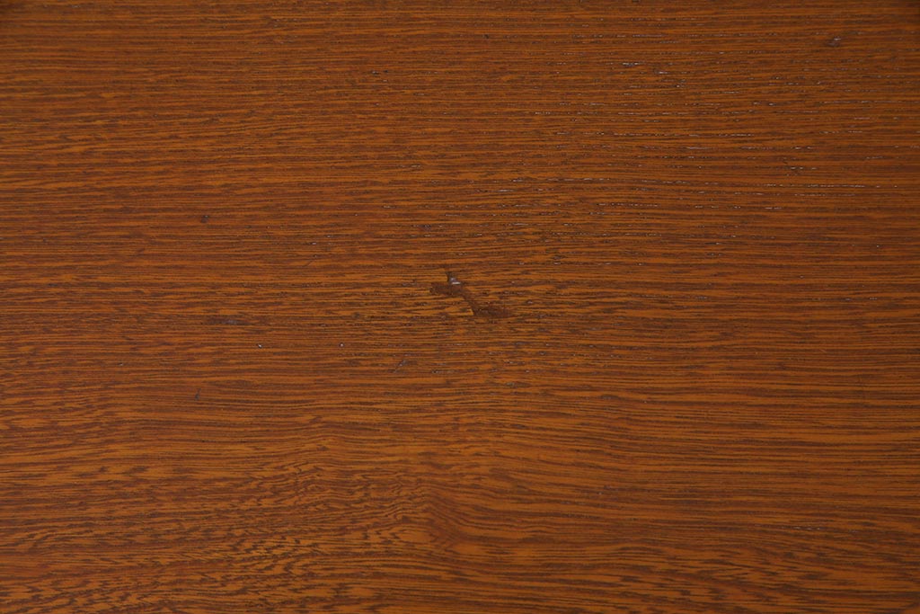 アンティーク家具　和製アンティーク　昭和初期　栓材　温かみのある木味の角ちゃぶ台(座卓、ローテーブル)(R-037897)