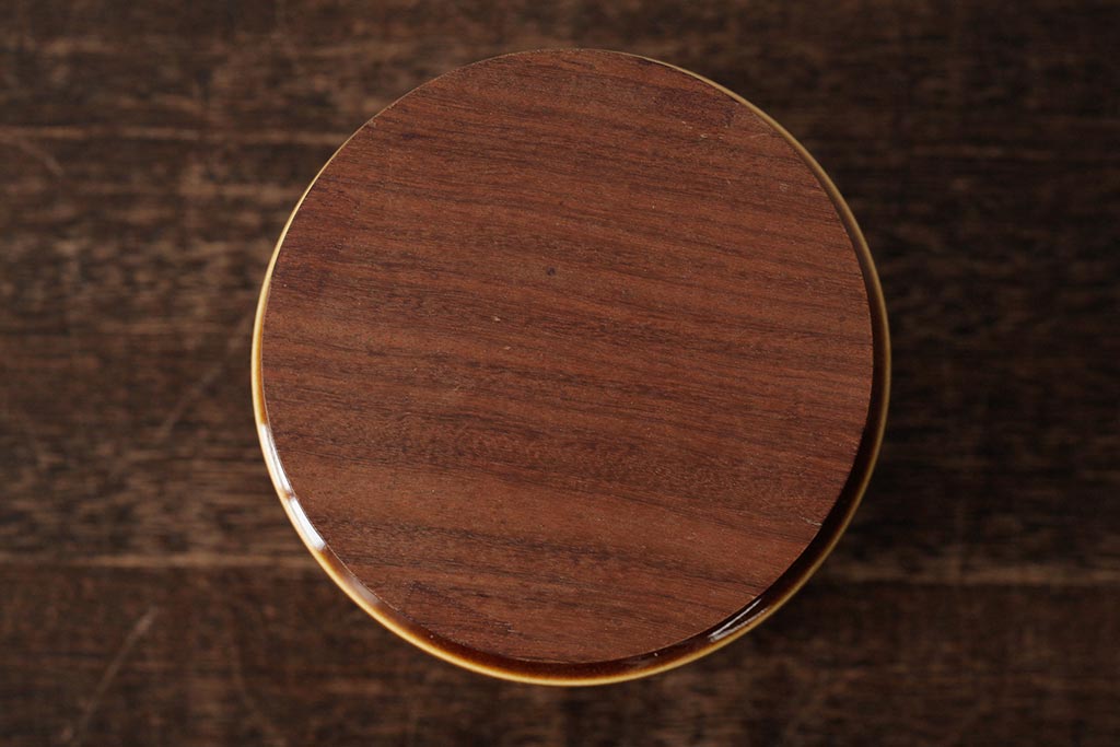 イギリスビンテージ　HORNSEA(ホーンジー)　HEIRLOOM(エアルーム)　コーヒーキャニスター(保存容器、ジャー)(R-037957)