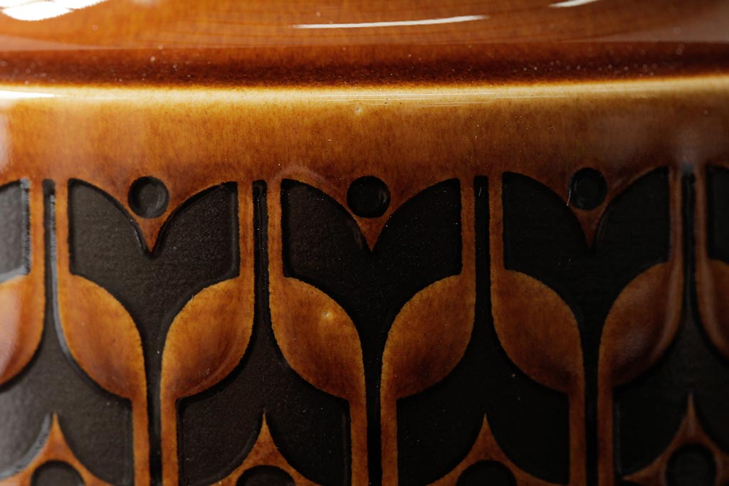 イギリスビンテージ　HORNSEA(ホーンジー)　HEIRLOOM(エアルーム)　コーヒーキャニスター(保存容器、ジャー)(R-037957)
