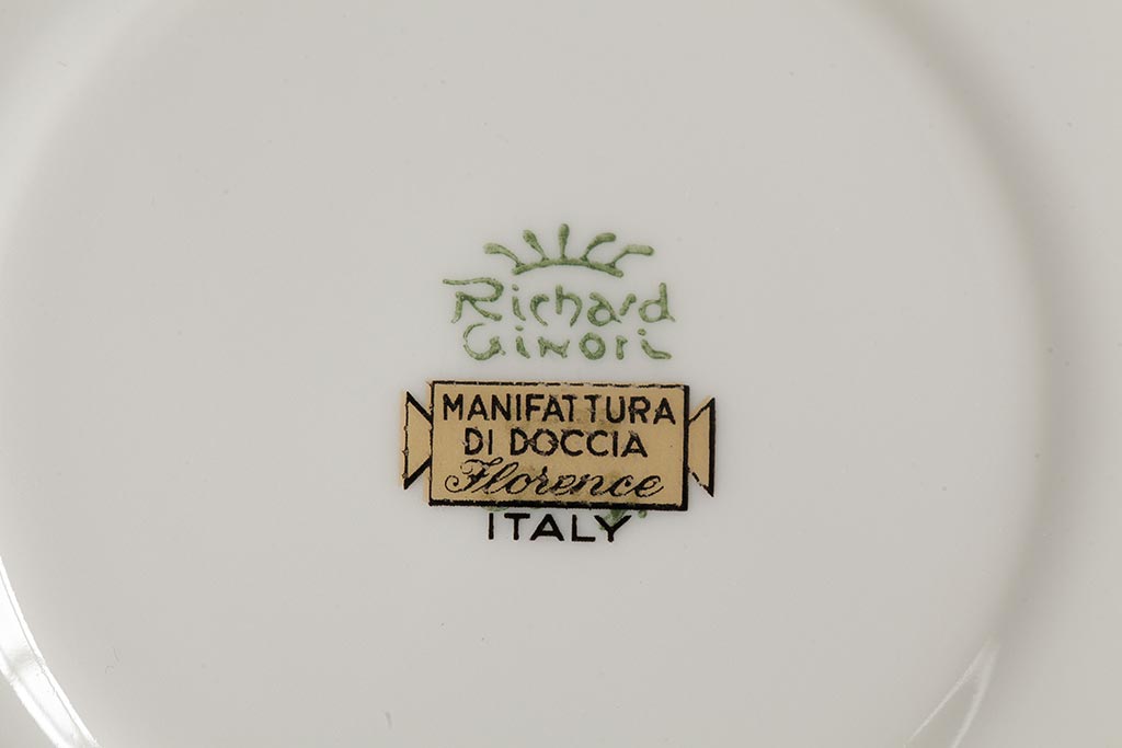 イタリア　Richard Ginori(リチャードジノリ)　イタリアンフルーツ　カップ&ソーサー5客セット(洋食器)(R-037961)