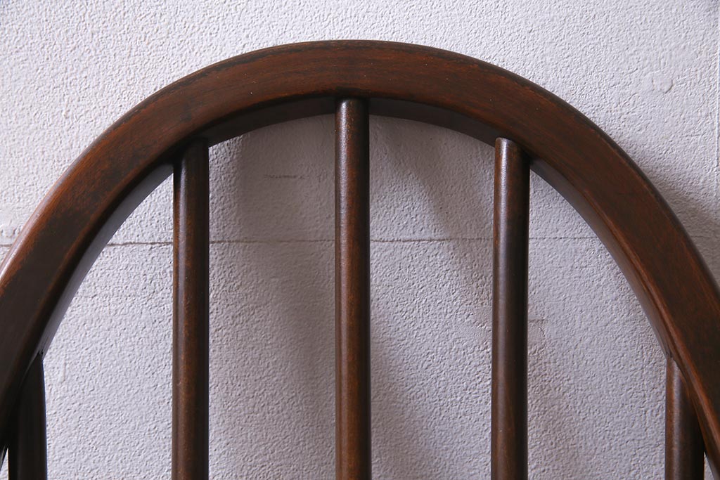 ヴィンテージ家具　イギリスビンテージ　ERCOL(アーコール)　美しく丈夫な作りが魅力的なクエーカーチェア(ダイニングチェア、椅子、ウィンザーチェア、ウインザーチェア)(R-037998)