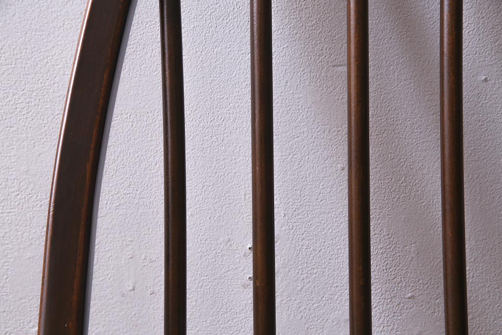 ヴィンテージ家具　イギリスビンテージ　ERCOL(アーコール)　美しく丈夫な作りが魅力的なクエーカーチェア(ダイニングチェア、椅子、ウィンザーチェア、ウインザーチェア)(R-037998)