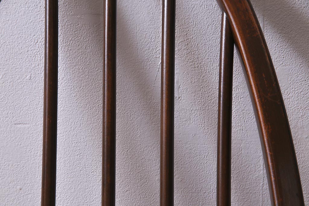 ヴィンテージ家具　イギリスビンテージ　ERCOL(アーコール)　美しく丈夫な作りが魅力的なクエーカーチェア(ダイニングチェア、椅子、ウィンザーチェア、ウインザーチェア)(R-037999)