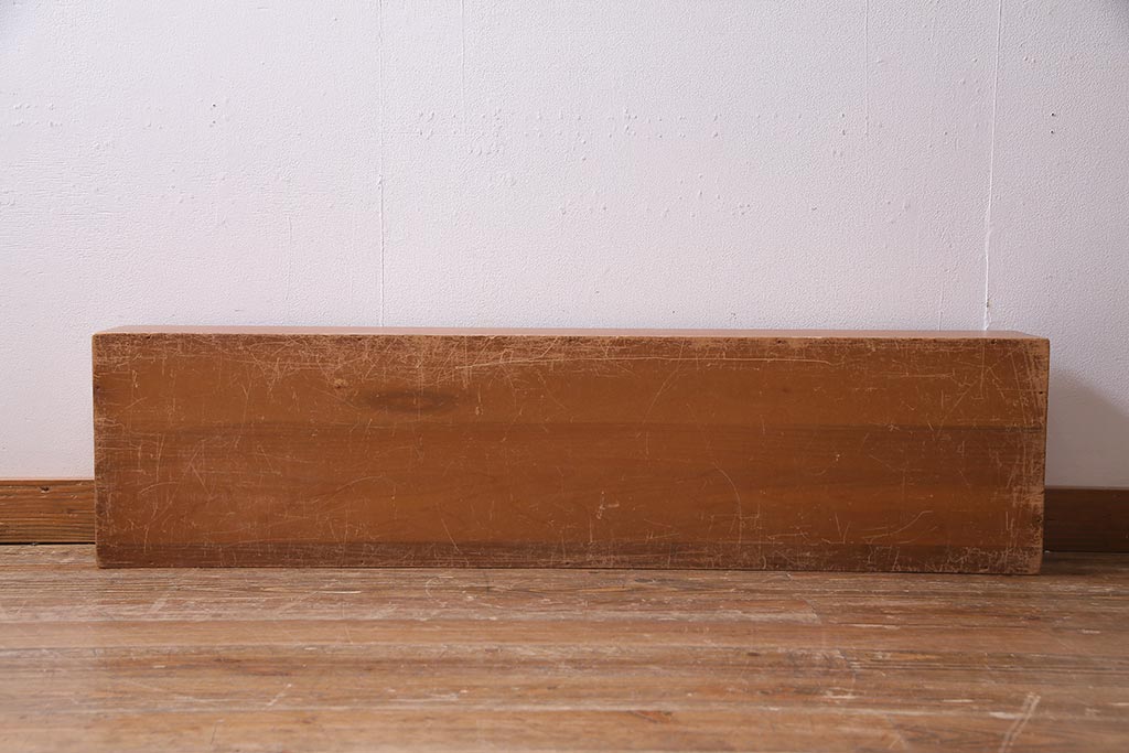 レトロ雑貨　昭和レトロ　特大サイズの積み木【薄い長方形・特大】(飾り台、ディスプレイ雑貨)(R-038056)