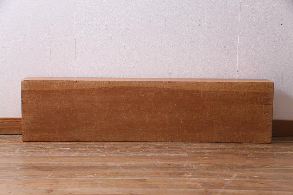 レトロ雑貨　昭和レトロ　特大サイズの積み木【薄い長方形・特大】(飾り台、ディスプレイ雑貨)(R-038057)