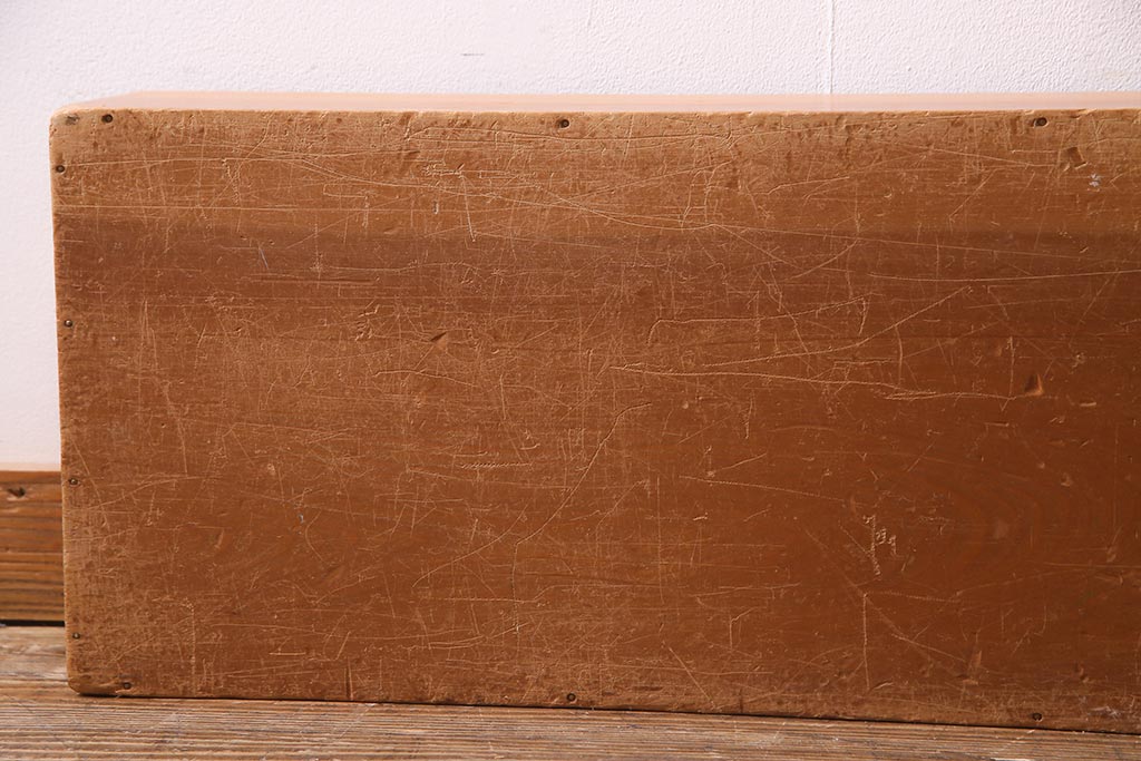 レトロ雑貨　昭和レトロ　特大サイズの積み木【薄い長方形・特大】(飾り台、ディスプレイ雑貨)(R-038057)