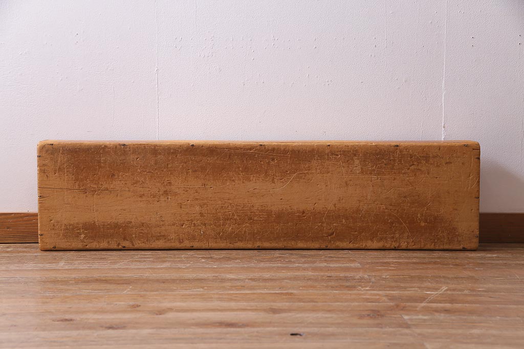 レトロ雑貨　昭和レトロ　特大サイズの積み木【薄い長方形・特大】(飾り台、ディスプレイ雑貨)(R-038062)